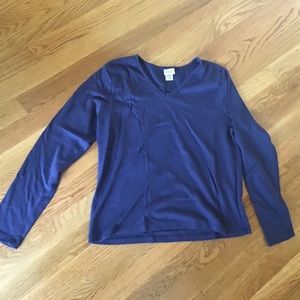 LLBean Long Sleeve Blue Tee